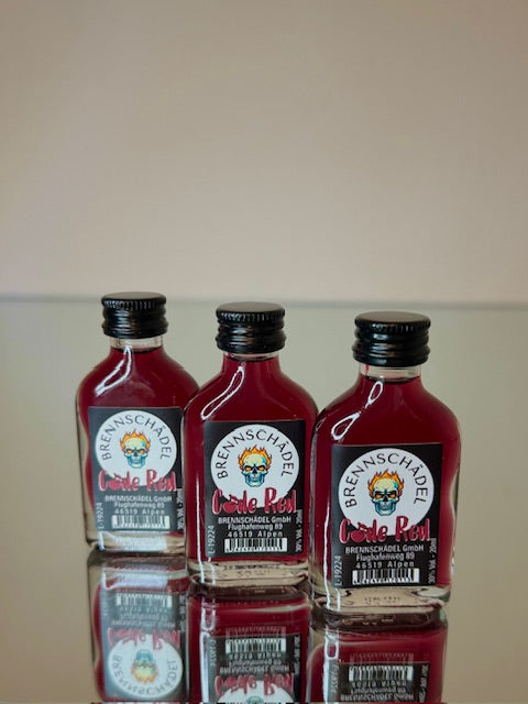 Brennschädel Kräuterlikör Code Red Shot – Kirsche – 20ml 20er Pack 30% VOL.